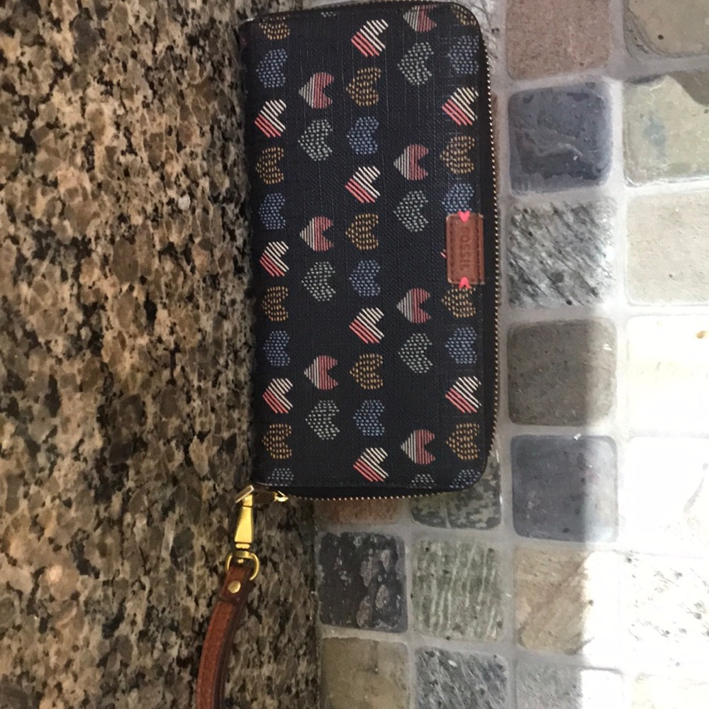 Fossil leather wallet